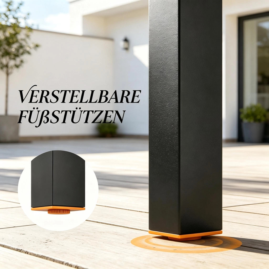 TAVOLO DA GIARDINO 127x70x75 cm Marrone Effetto Legno Metallo e Plastica