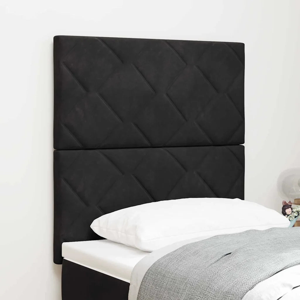 Testiera LED con testiera Nero 80 cm Pelle Sintetica 3338484