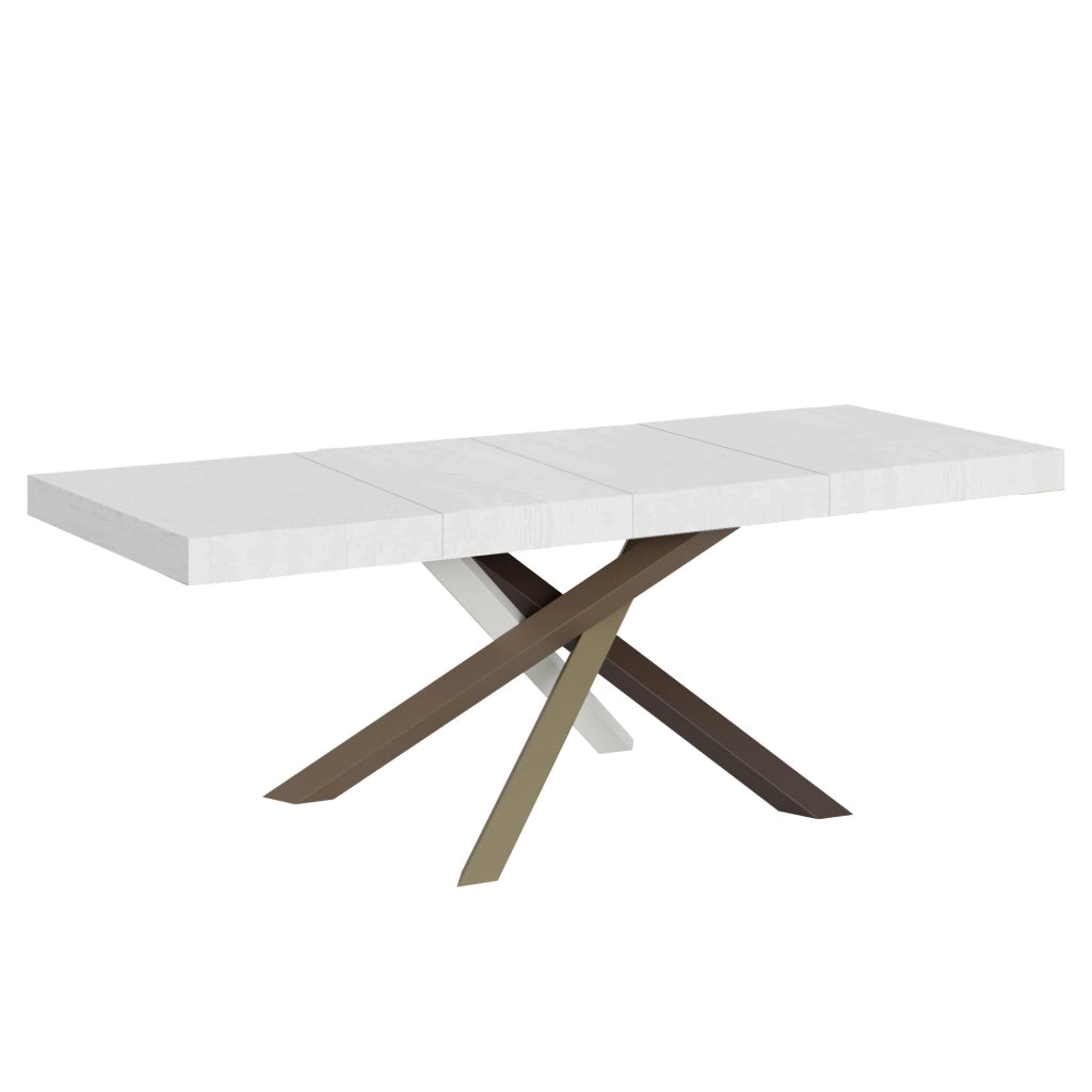 Tavolo allungabile 90x180/284 cm Volta Premium Bianco Frassino telaio 4/C