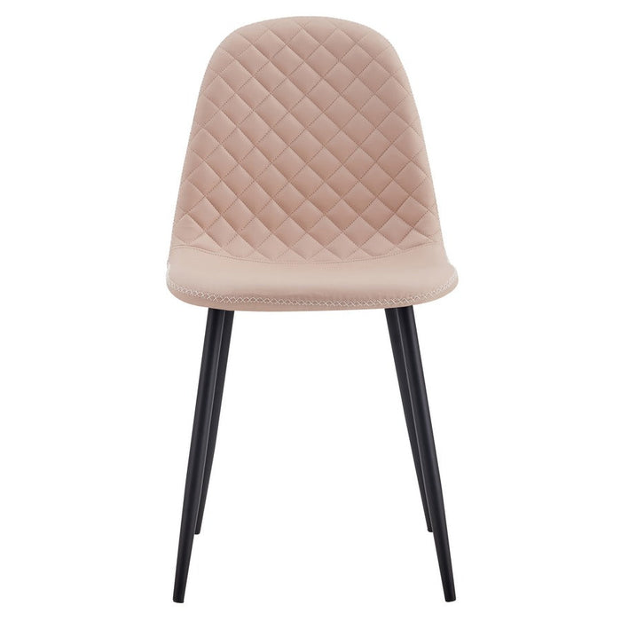 Set 4 Sedie 43x42x86 cm in Similpelle Bella Sabbia