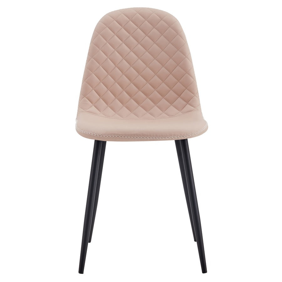 Set 4 Sedie 43x42x86 cm in Similpelle Bella Sabbia