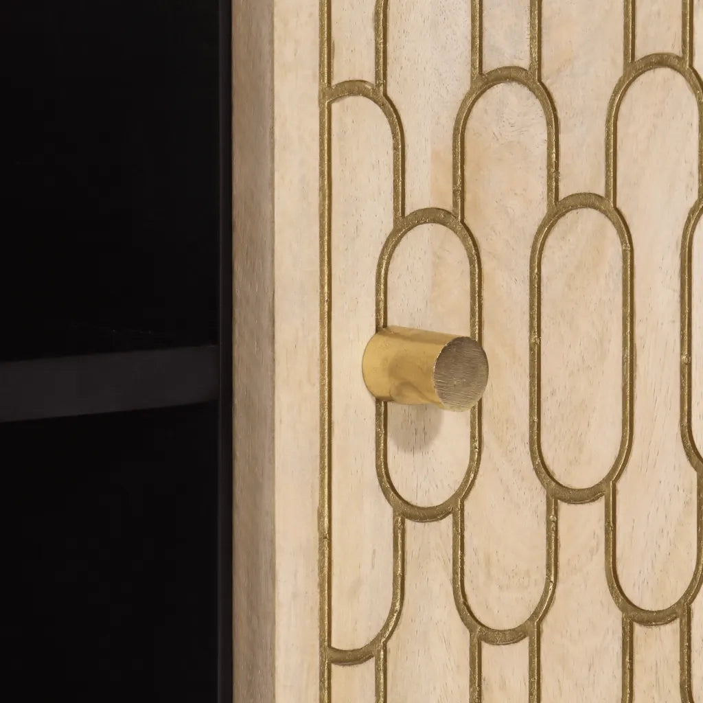 Mobile Porta TV 105x33x46cm in Legno Massello di Mango 358248
