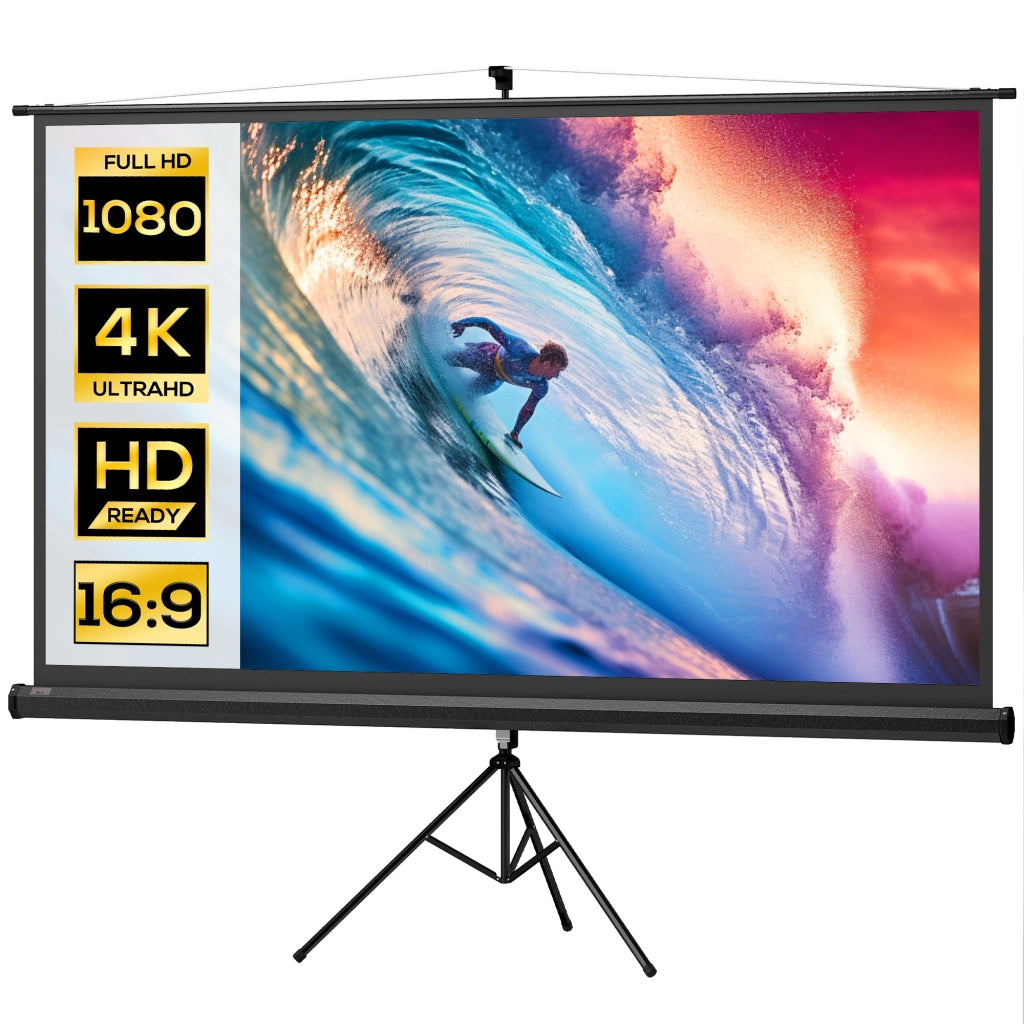 Schermo di proiezione 100 pollici 4K HD ¨C Zephmum ¨C con treppiede regolabile