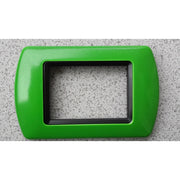 Trade Shop - Placchette Placche In Abs Compatibili Per Serie Living International Placca - Verde -4 Fori     -