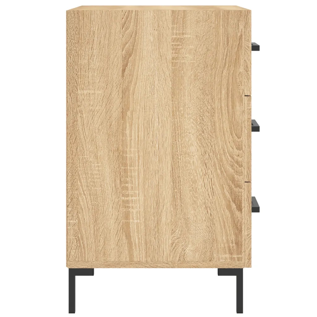 Comodino | Armadio da Notte | Mobiletto da notte Rovere Sonoma 40x40x66 cm in Legno Multistrato
