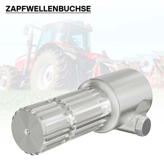 Boccola albero cardanico 175 mm Attacco albero scanalato 1 3/4" 6D Albero uscita 1 3/4" 20D Trattore