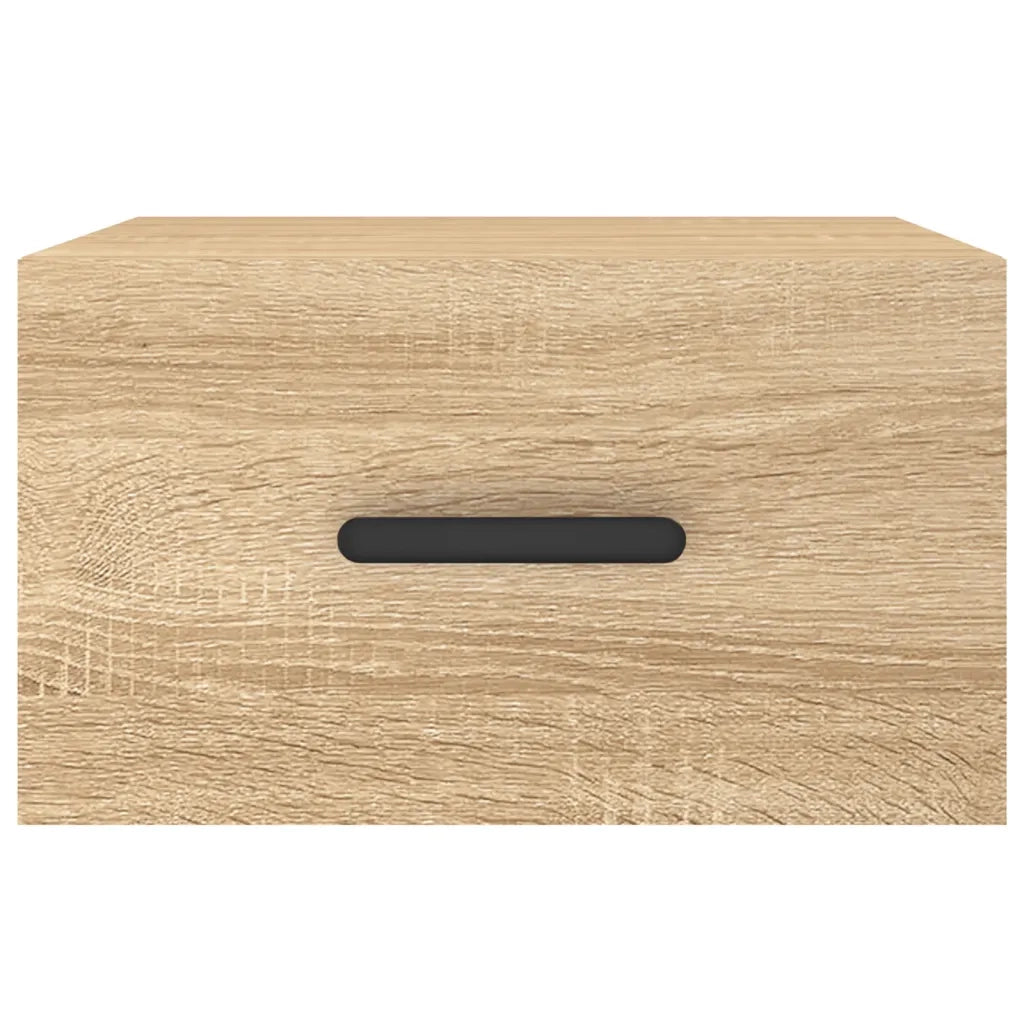 Comodino | Armadio da Notte | Mobiletto da notte a Muro Rovere Sonoma 35x35x20 cm