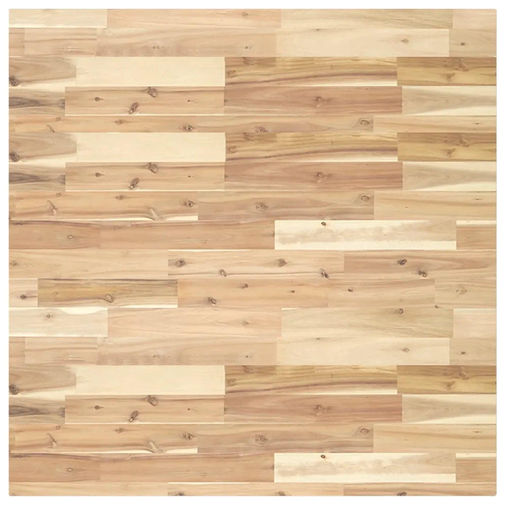 Piano Tavolo | Superficie Tavolo | Piano Scrivania Quadrato 90x90x4 cm in Legno Massello di Acacia