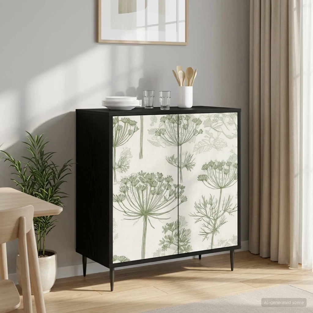 Credenza GOTHA Rovere Nero 69 x 33 x 76 cm Legno ingegnerizzato 8006948