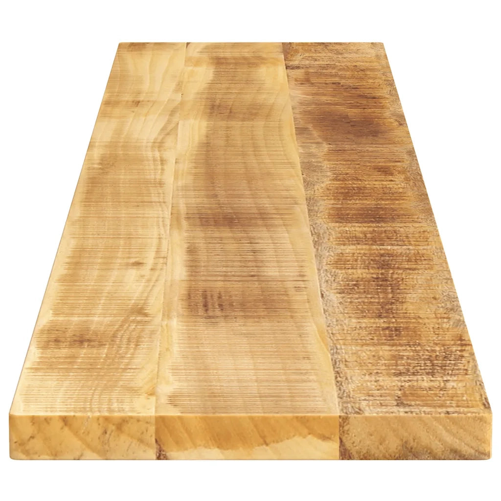 Piano per Tavolo 180x40x3,8 cm Rettangolare Legno Mango Grezzo 371390