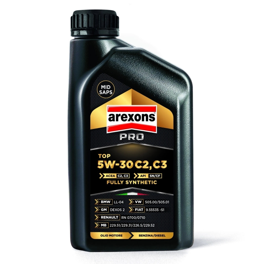 Arexons  1 Litro Olio Auto Pro 5w-30 C2/c3 Benzina/diesel LowSap