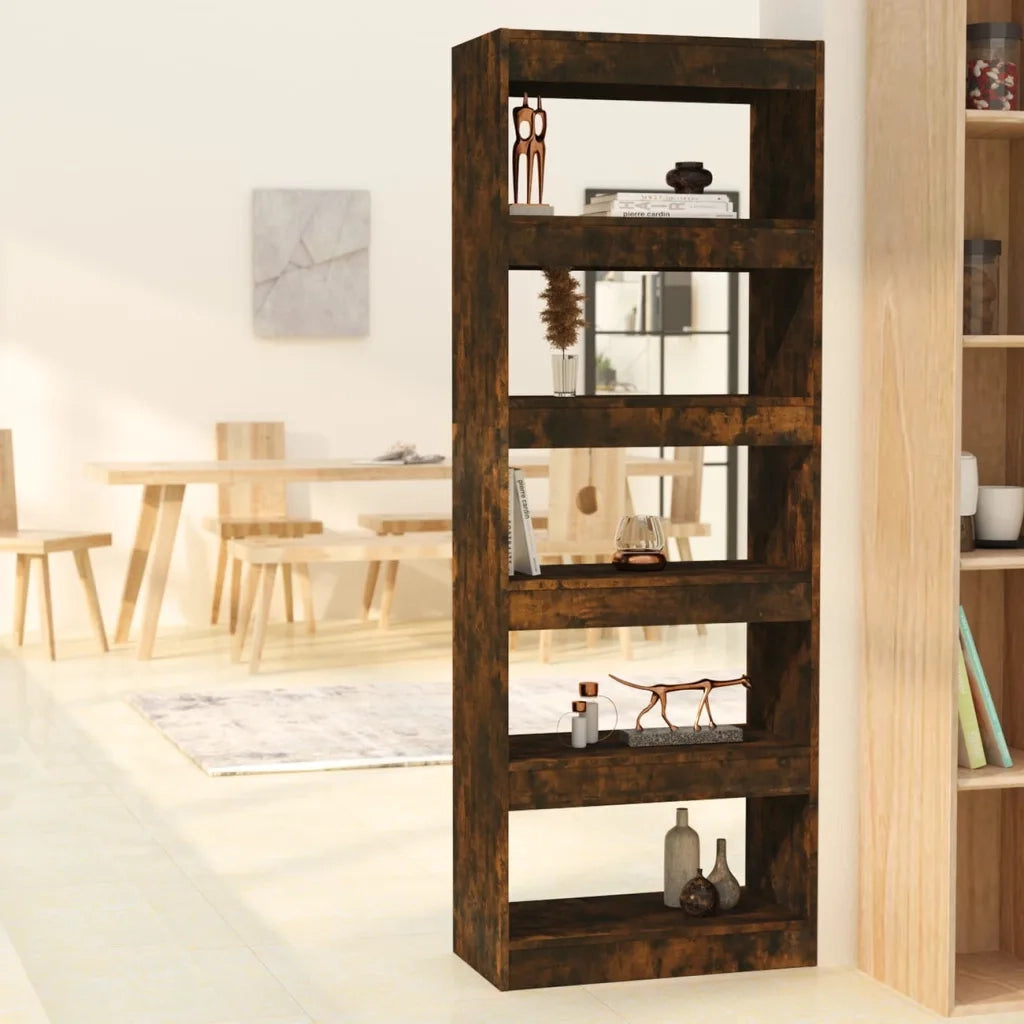 Libreria/Divisorio Rovere Fumo 60x30x166 cm in Truciolato cod mxl 7222