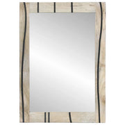 Specchio da Bagno | Specchio decorativo Rettangolare Bianco 50 x 2,5 x 70 cm
