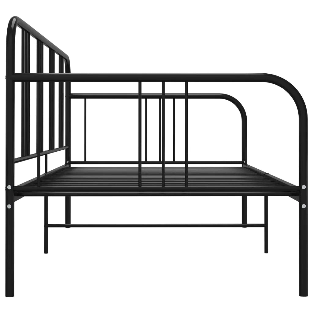 Divano Letto Telaio Nero in Metallo 90x200 cm cod mxl 62170