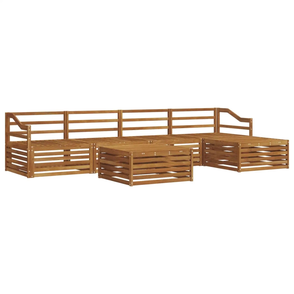 Set di divani da esterno 6 pcs Naturale