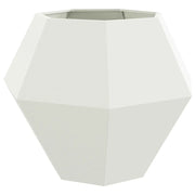 Fioriera | Cassetta per fiori | Vaso Bianco 100 x 100 x 80 cm Acciaio