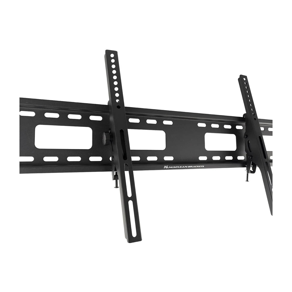 Supporto a parete per TV Maclean MC-422 Heavy Duty 43"-100" max VESA 800x400 120kg Inclinabile +/-15° Staffa Porta con Livella a Bolla Accessori