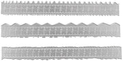Set di Supporti di Rilievo da 3 - Basi Metalliche a Linea - Acciaio di Carbone - Scrapbooking - Crea Carte - Formato Compatto 21,7 cm - Stencil per Attività Ricreative