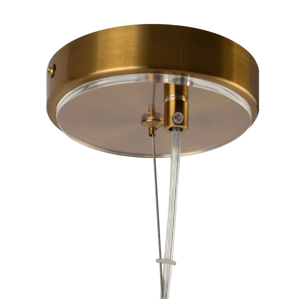 Maytoni Lampadario contemporaneo Arco 3 luci G9 ottone metallo diffusore vetro