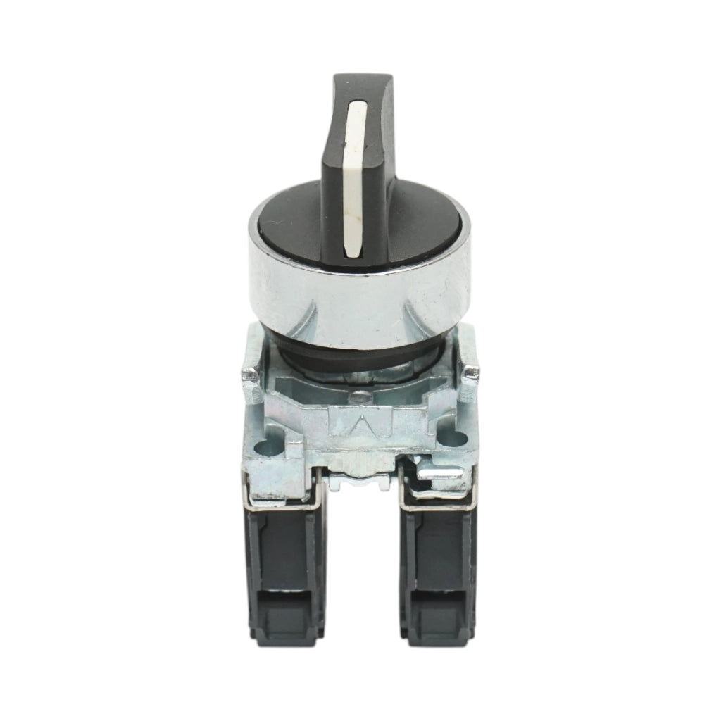 Selettore a 3 posizioni con ritorno, nero, 2NO, 24V/10A, TB4-BD53 Breckner Germany