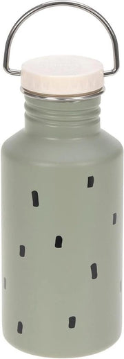 Biberon in acciaio inossidabile per bambini sport drink 500 ml senza lattosio contenitore Happy Prints Light Oliva - Biberone per bambini LÄSSIG