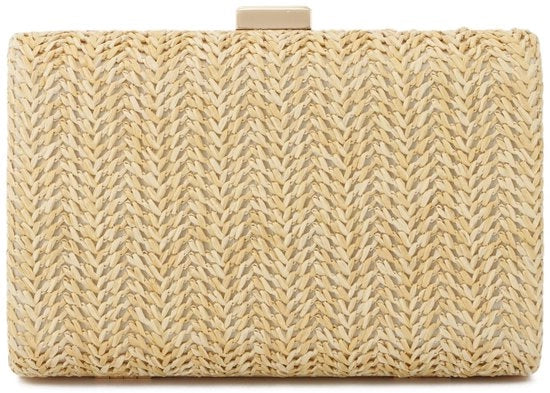 Borsa a Mano per Donna Piccola Borsa da Notte Estate Raffia Borsa a Spalla Intrecciata Borsa da Spiaggia