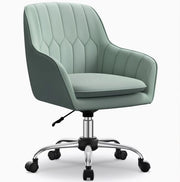 Sedia Ergonomica per Ufficio | Sedia Multifunzione con Regolazione | Pelle in Velluto, Rotazione 360° con Ruote | Capacità 150 kg | Adatta per Camera da Letto, Ufficio e Sala da Pranzo