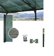 Telo ombreggiante per ombra frangivista con schermatura 70 Verde da 2x5 MT