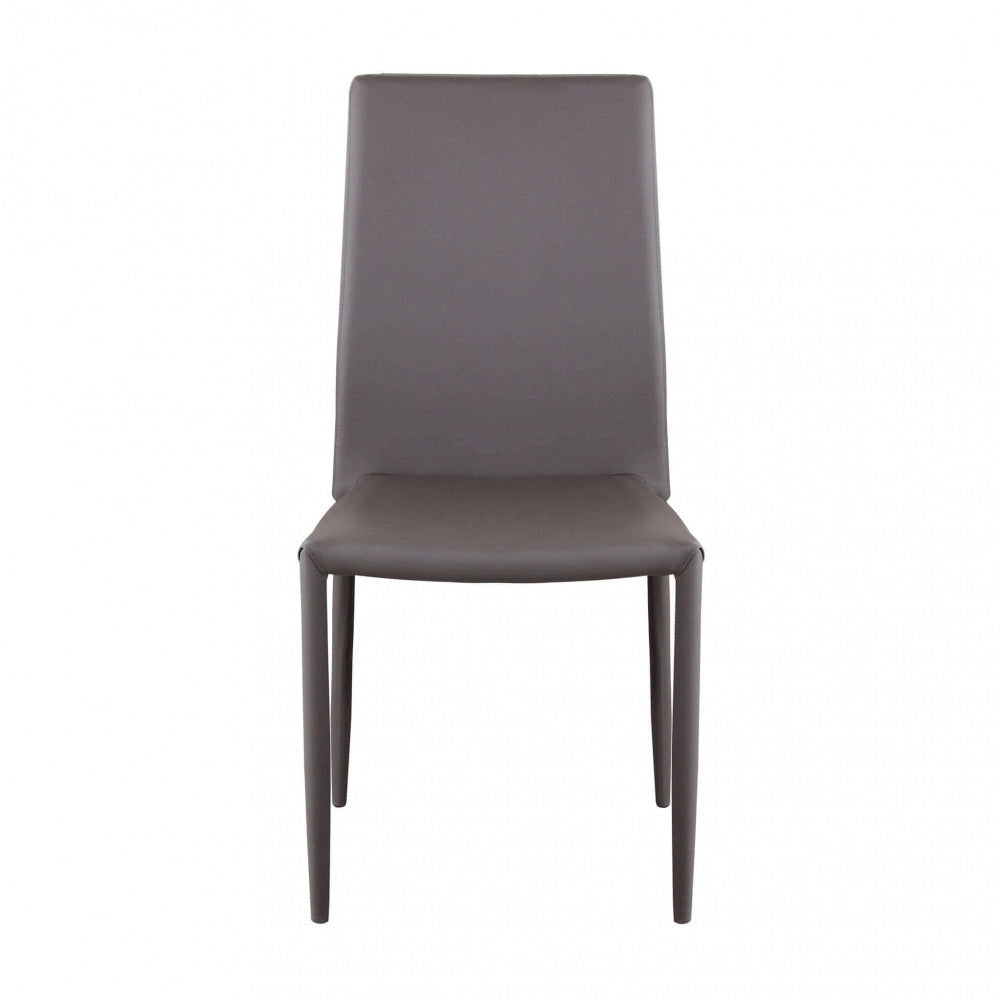 Sedia Cammie 41x50x91 h cm in Similpelle Marrone