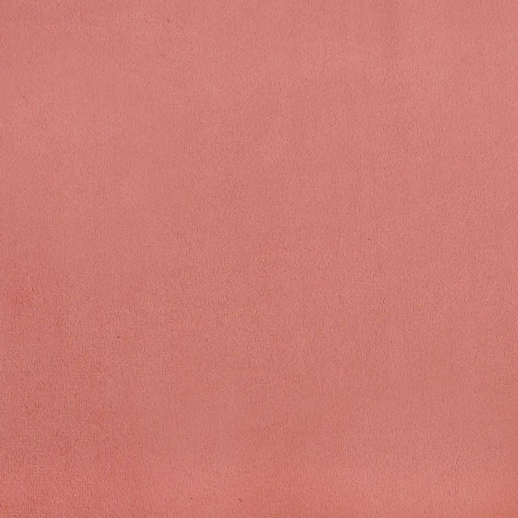 Divano Letto a 2 Posti con 2 Cuscini Rosa in Velluto 375819