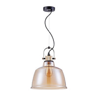Lampada pendente Pendant in Metallo Irving Nero