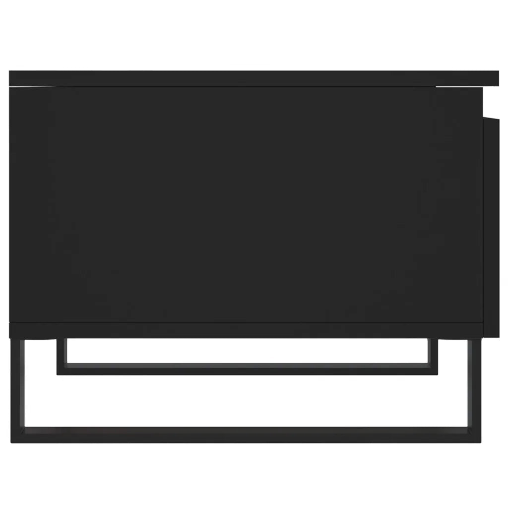 2 pz Tavolini da salotto | Tavolino da caff¨¨ | Tavolino da Soggiorno Neri 50x46x35 cm in Legno Multistrato