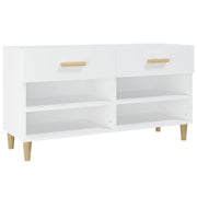 Scarpiera | Mobile per scarpe Bianca 102x35x55 cm in Legno Multistrato