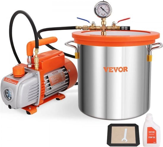 Pompa a vuoto con capacità di 11L Pompa a vuoto 100L/min Pompa a vuoto 150W AC 220V/50Hz 1440RPM 5pa 250ml Olio Capacità Apparecchiatura di vuoto per impianti di climatizzazione