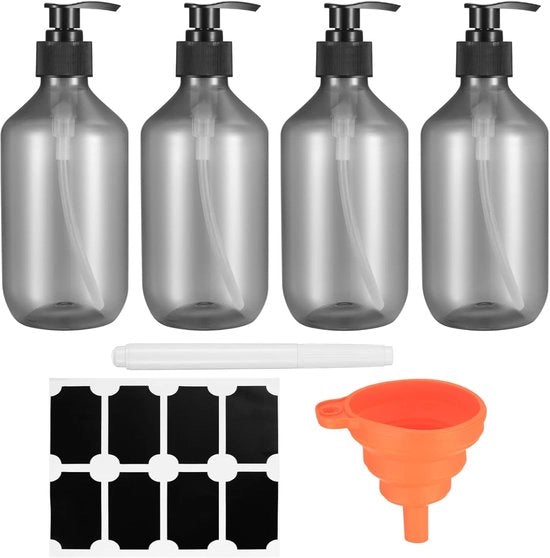 Shampoo navetta - 4x 300 ml - multifunzionale - bianco - plastica