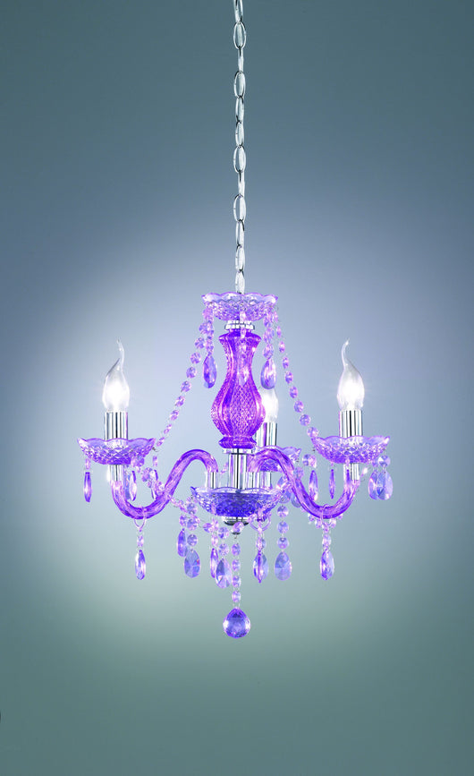 Lampadario da Interno  E14 in Metallo Cromo