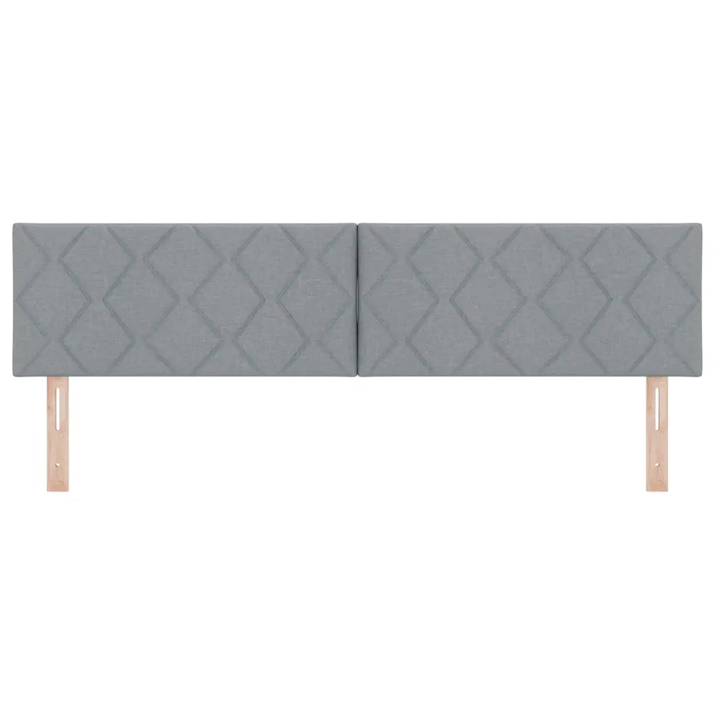 Testiera con testiera Grigio chiaro 180 cm Pelle Sintetica 42007267