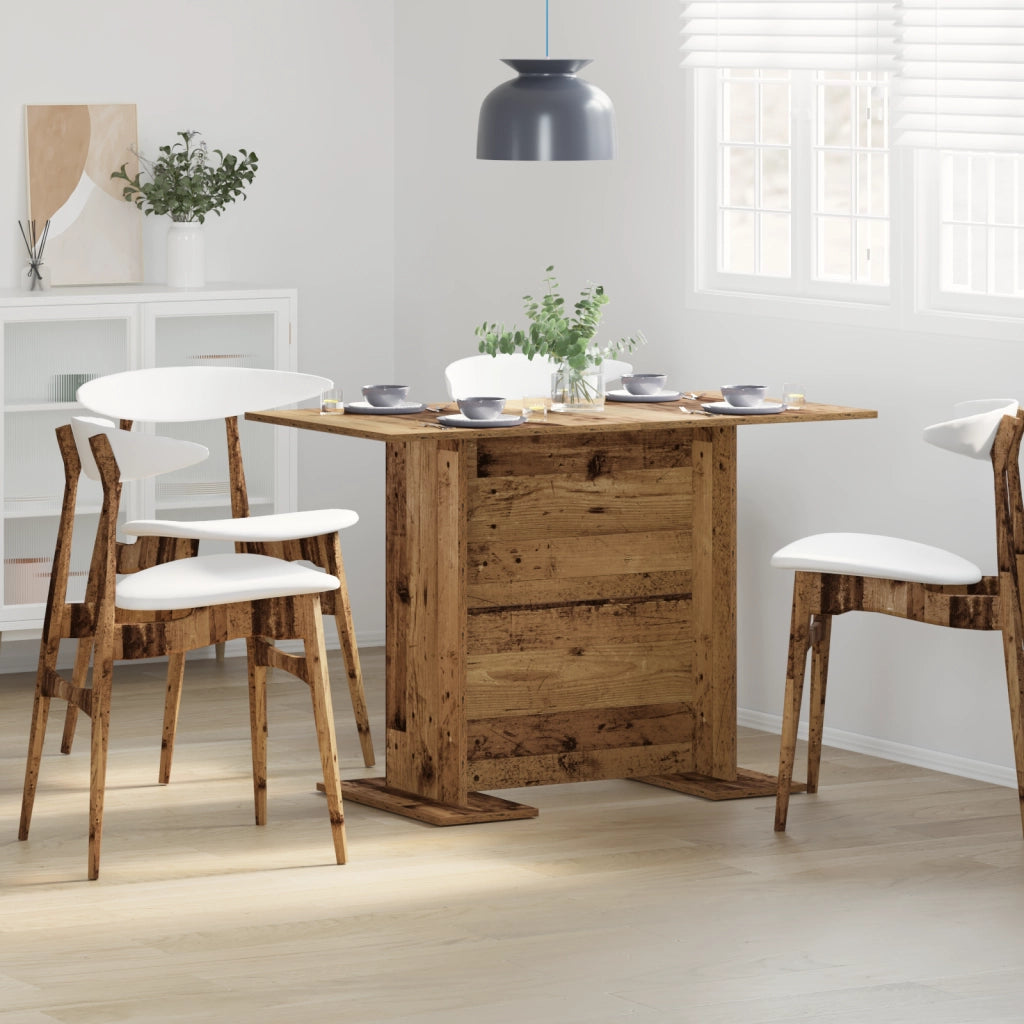 Tavolo da pranzo  in legno antico 110x60x75 cm in legno ingegnerizzato