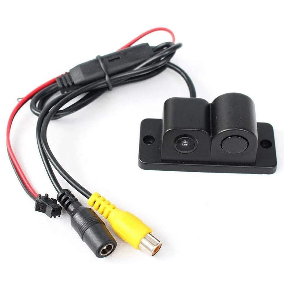 Trade Shop - Retrocamera Ac 201 Hd Telecamera Posteriore Sensore Parcheggio 2in1 Angolo 120° -