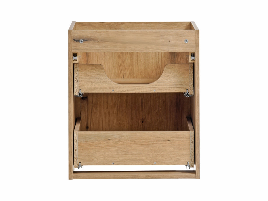 Mobile sottolavabo 50 cm 2 cassetti Nova Oak 50 x 57 x 39 cm