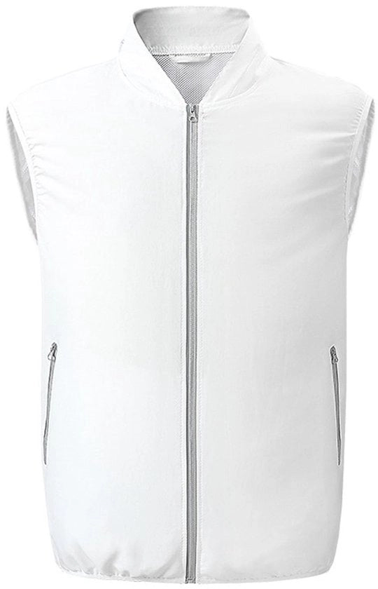 Vestito di Raffreddamento Portatile - Velocità di Ventilazione Regolabili - Tela di Poliestere Respirante - Ventilatori a 9 Pale - Ideale per Attività All'Aperto - Taschino Nascosto con Chiusura a Zip - Vestito di Raffreddamento