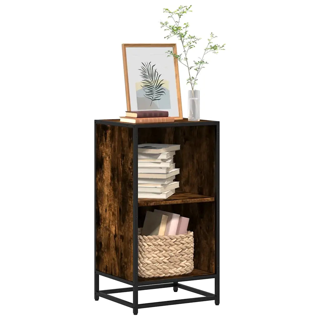Libreria Rovere Fumo 40x35x76 cm in Legno Multistrato 849096