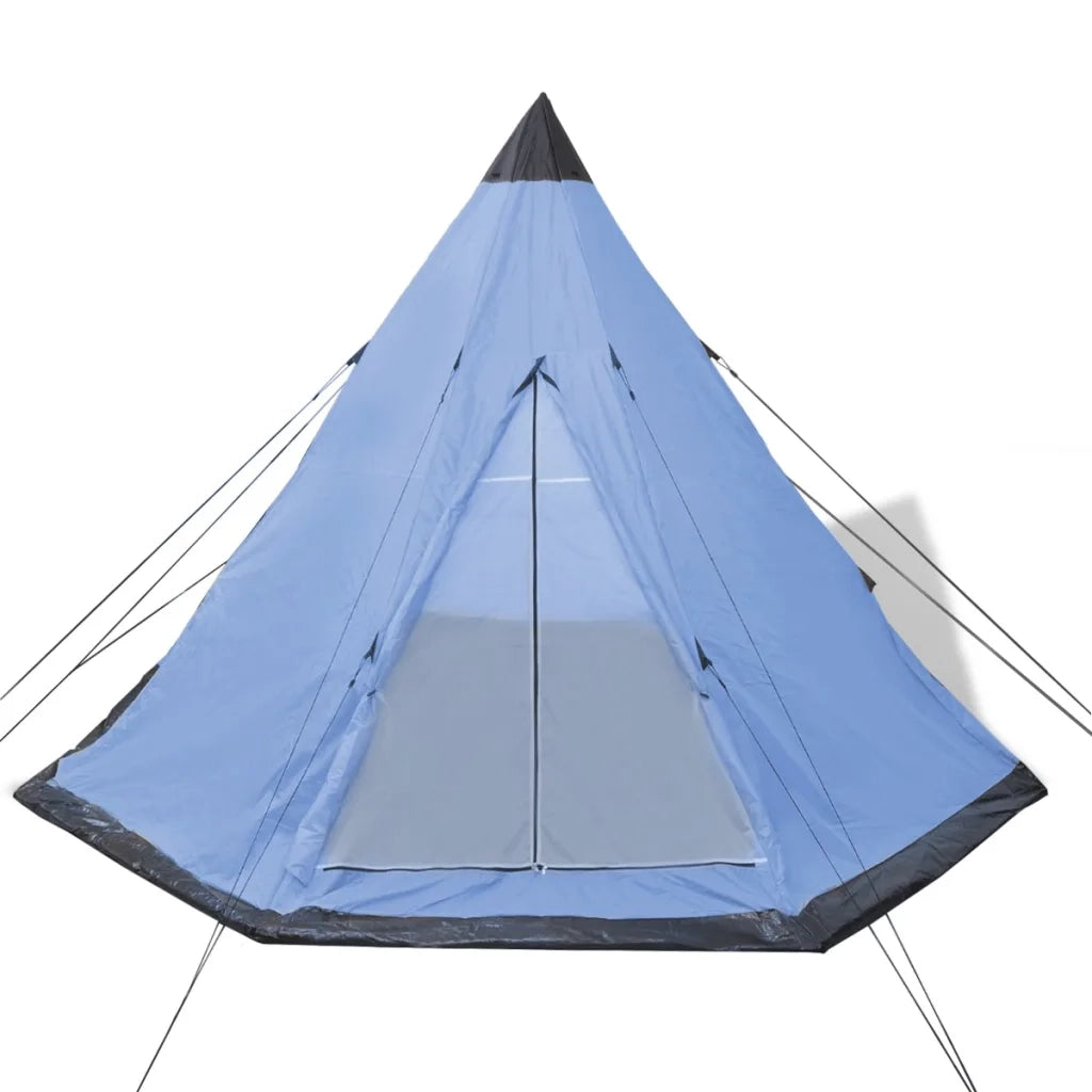 Tenda per 4 Persone-Tenda da campeggio Blu