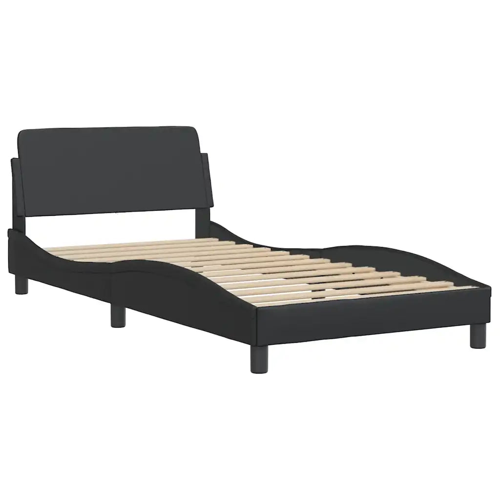 Giroletto Dover Nero 100x190 cm in Similpelle 373269