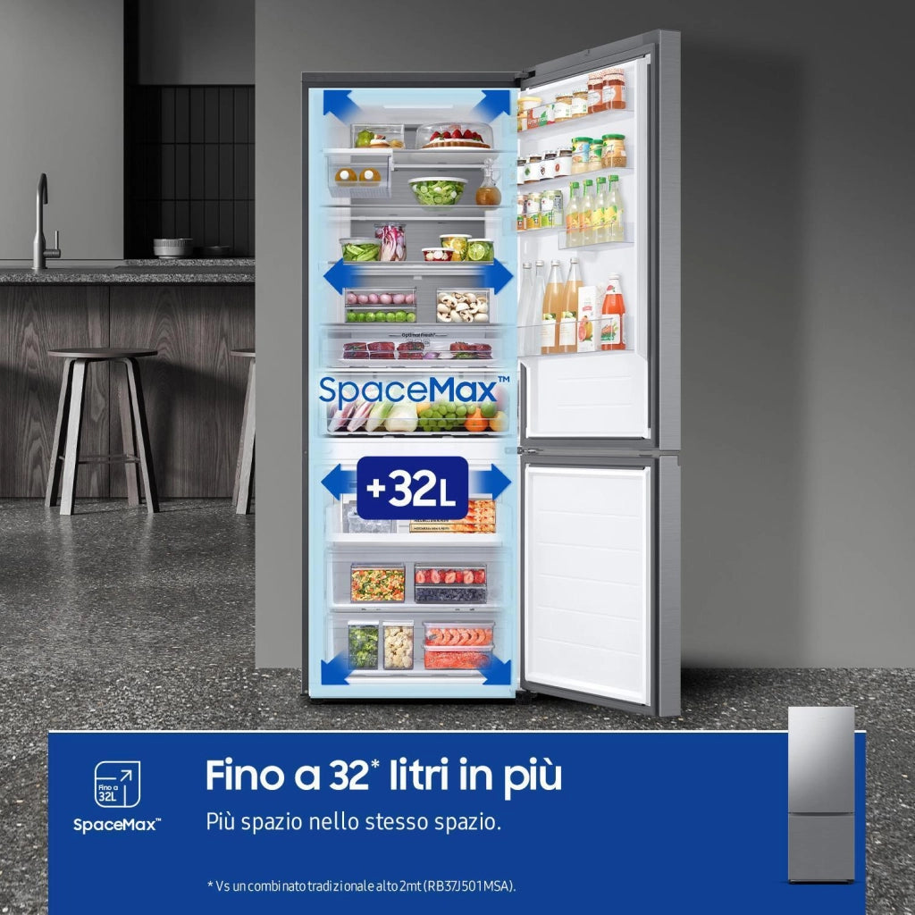 Samsung RB53DG706CS9 Frigorifero Doppia Porta Libera Installazione 538 Litri Classe Energetica C Metallico-Acciaio Inossidabile