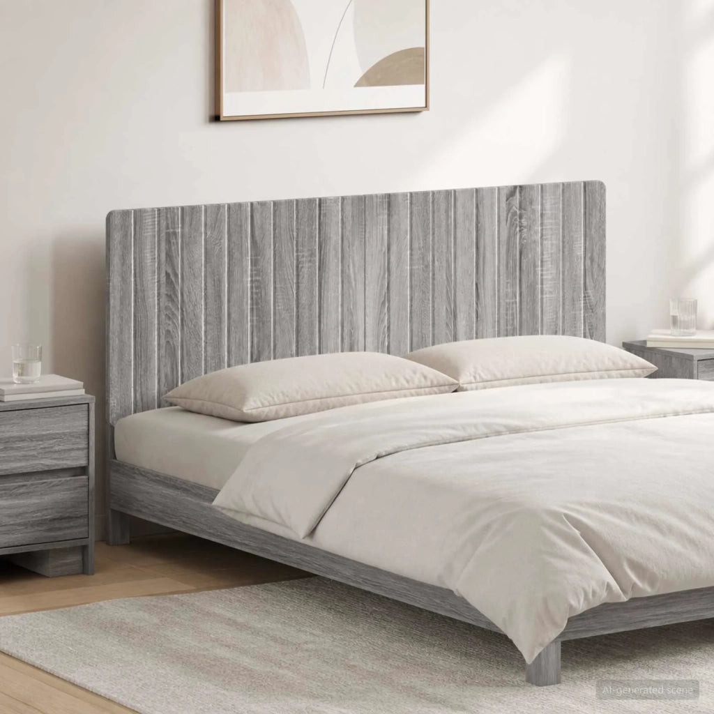 Testiera da Muro ZWOLLE Sonoma grigio Legno ingegnerizzato 896521