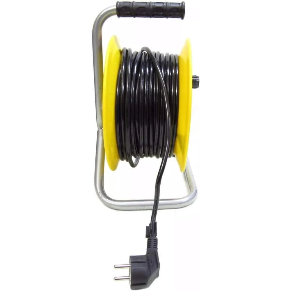 Trade Shop - Prolunga Avvolgicavo Elettrico Cavo 25 Metri Presa Spina Schuko Prese Universali -