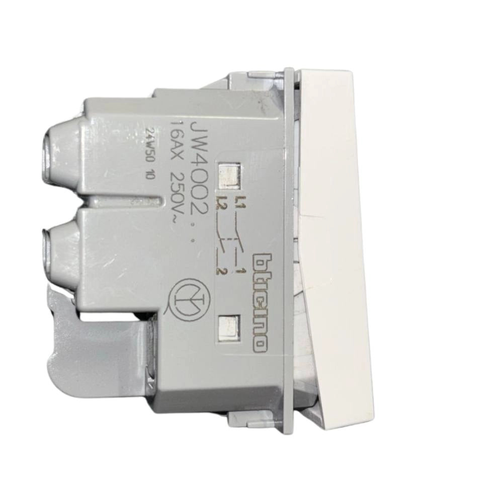 Bticino jw4002 interruttore bipolare 2p 16a 250vac bianco modulare