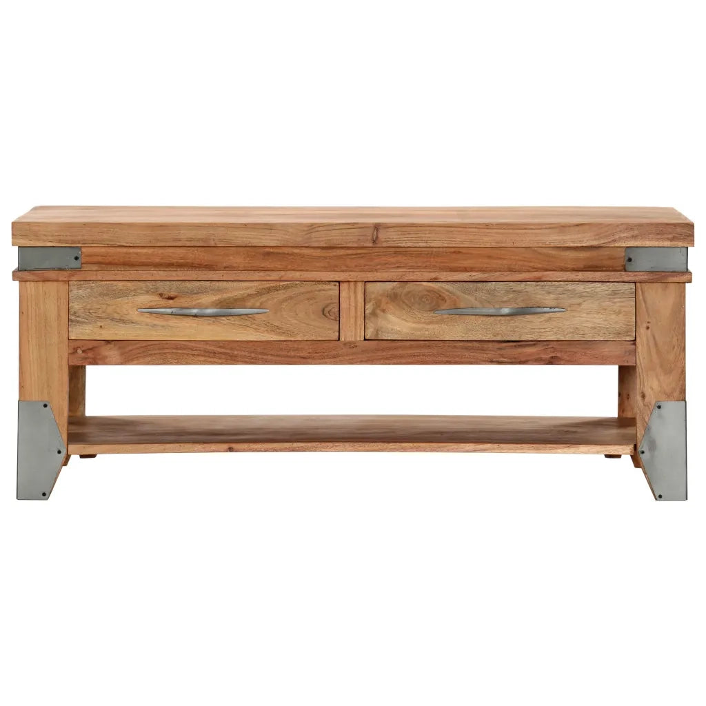 Tavolino da Caffè 110x52x45 cm in Legno Massello di Acacia 282751