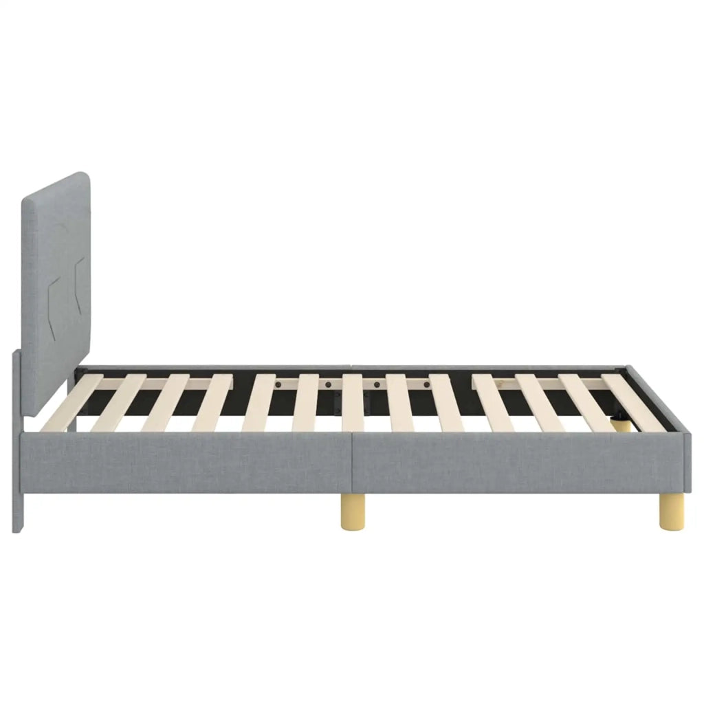 Struttura letto bambini con testata Grigio chiaro 80 x 160 cm
